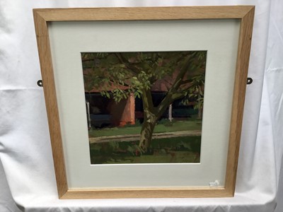 Lot 131 - Christopher Aggs (b.1952) oil on board - A Garden View, signed, in glazed frame