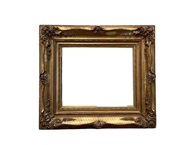 Lot 136 - Late Regency carved giltwood and gesso picture frame, rebate 29cm x 34cm