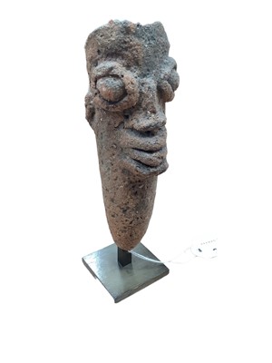 Lot 2604 - Antique terracotta funerary figure from Koma people, West Africa.