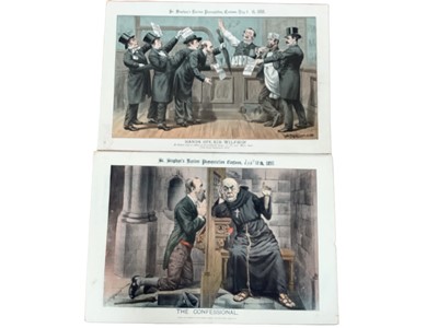 Lot 1463 - Collection of Victorian political cartoons including William Gladstone (9)