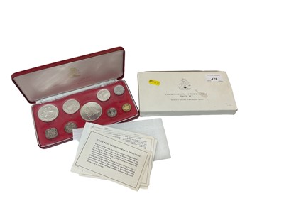 Lot 478 - Bahamas - Franklin Mint Bahamas nine coin proof set 1974