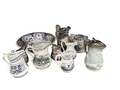 Lot 1244 - Collection of ten Crimea related jugs, together with a similar bowl (11)