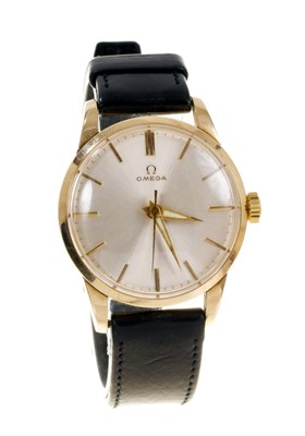 Lot 608 - Early 1950s Omega gold plated wristwatch  Provenance: formerly owned by Roger Simons, foreign correspondent for Belgian radio and television until the 1990s, and a well-known personality in Belgiu...