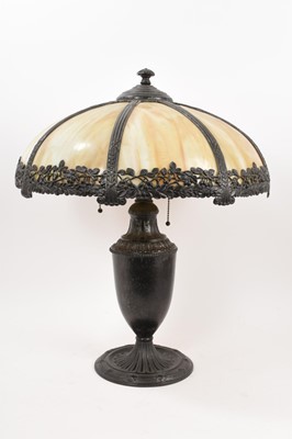 Lot 845 - Early 20th century Art Nouveau Tiffany style table lamp