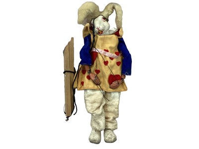 Lot 1810 - Very rare Pelham puppet SL white rabbit with fur feet