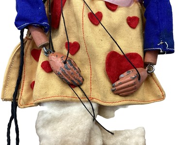 Lot 1810 - Very rare Pelham puppet SL white rabbit with fur feet