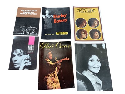 Lot 1452 - Selection of Jazz programmes including Ted Heath, Shirley Bassey, Woody Herman, Cleo Laine etc.