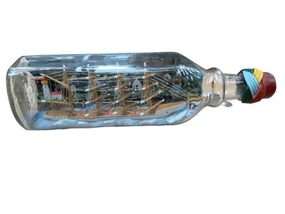 Lot 2624 - Finely crafted ship in a bottle