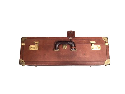 Lot 2139 - Bottega Veneta brown leather luggage case.