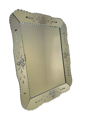 Lot 2658 - Venetian glass wall mirror.