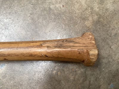 Lot 2594 - Louisville Slugger baseball bat, purportedly used by Joe 'Ducky' Medgwick (played 1932-48), idinstinctly signed