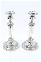 Lot 253 - Pair early 19th century white metal...