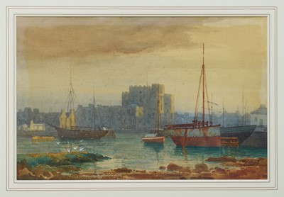 Lot 1074 - Edward Christian Quayle (1871-1946) watercolour - 'Castletown, Isle of Man', signed, 32 x 49cm, in glazed frame