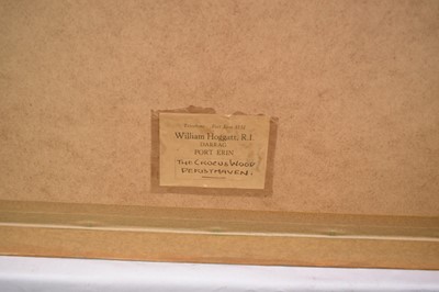 Lot 1073 - William Hoggatt R.I. (1880-1961) pair of watercolours - 'The Crocus Wood, Derbyhaven' and 'February Snowdrops', signed, 45.5cm x 54cm, in glazed frames