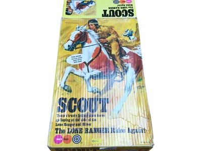 Lot 1781 - Marx boxed model of Scout Tonto's Indian Pinto Horse, plus model of Tonto (2)