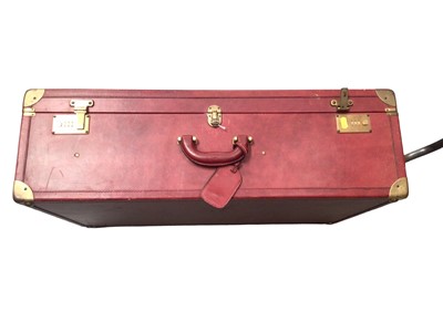 Lot 2145 - Bottega Veneta ox blood large leather luggage case.