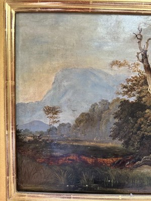 Lot 1511 - Italian 19th century oil on canvas landscape