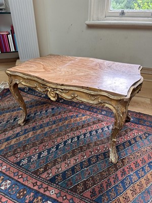 Lot 1503 - 18th century marble topped side table