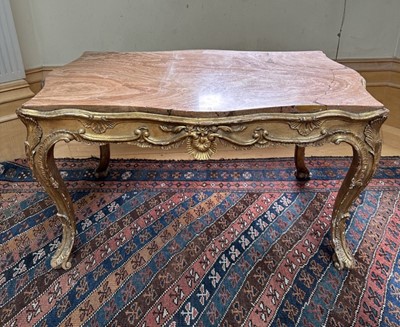 Lot 1503 - 18th century marble topped side table