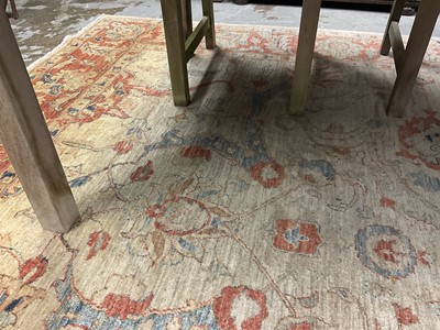Lot 1530 - Ushak style rug with lotus design