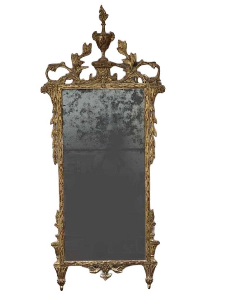 Lot 1636 - 18th century Italian two glass wall mirror