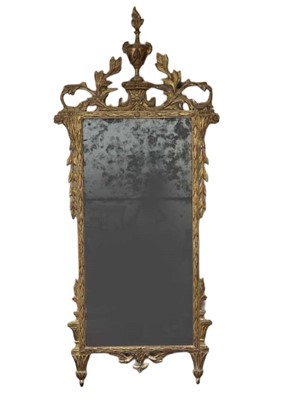 Lot 1636 - 18th century Italian two glass wall mirror