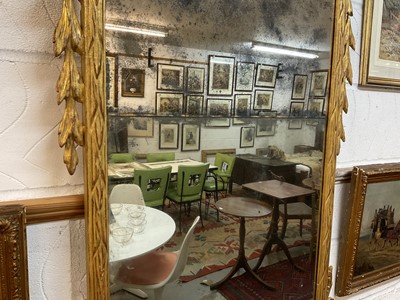 Lot 1636 - 18th century Italian two glass wall mirror