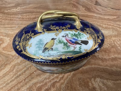 Lot 1552 - 18th century Sevres pot and cover decorated by François-Joseph Aloncle