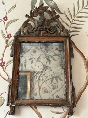Lot 1567 - 18th century continental gilt wood wall mirror