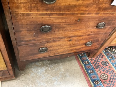 Lot 1568 - 19th century mahogany commode converted to a cupboard with hinged front.