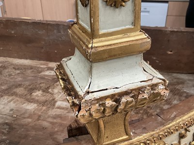 Lot 1619 - Good early 19th century French marble topped and parcel gilt demi-lune table