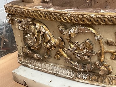 Lot 1619 - Good early 19th century French marble topped and parcel gilt demi-lune table