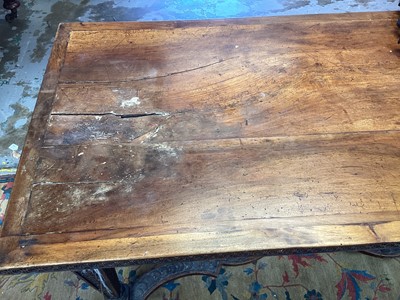 Lot 1576 - 18th century Italian walnut refectory table
