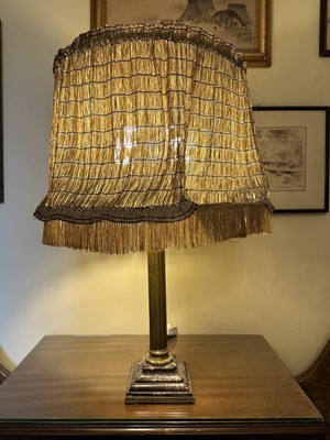 Lot 1579 - Corinthian column table lamp