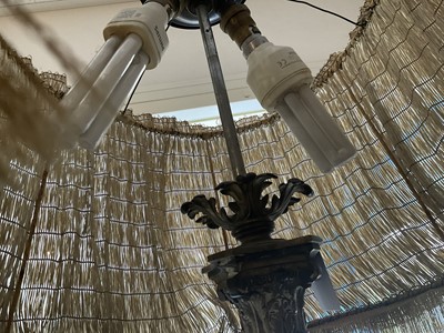 Lot 1579 - Corinthian column table lamp