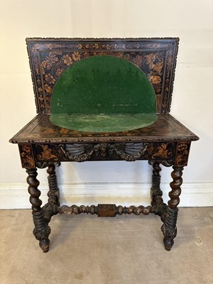 Lot 1580 - Rare 17th / early 18th century marquetry games table