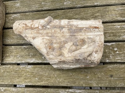 Lot 1582 - Three Roman marble classical frieze sections