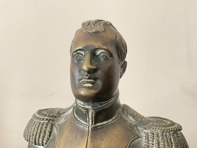 Lot 1587 - 19th century bronze statuette of Napoleon