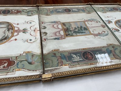 Lot 1589 - Fine late 18th century neoclassical Italian grand tour painted plaster table plateau