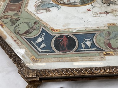 Lot 1589 - Fine late 18th century neoclassical Italian grand tour painted plaster table plateau