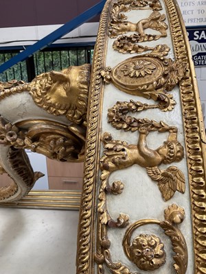 Lot 1618 - Fine quality pair of early 19th century French marble topped carved and gilded corner tables