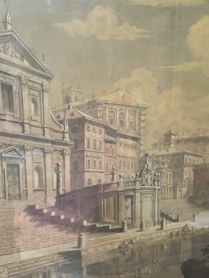 Lot 1599 - André Iacovlevitch Beloborodoff (1884-c.1965) watercolour, classical vista, 62 x 77cm