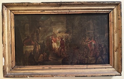 Lot 1601 - Attributed to Vincenzo Camuncinni (1771-1844), oil on canvas laid onto board