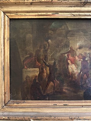 Lot 1601 - Attributed to Vincenzo Camuncinni (1771-1844), oil on canvas laid onto board