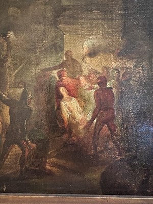 Lot 1601 - Attributed to Vincenzo Camuncinni (1771-1844), oil on canvas laid onto board