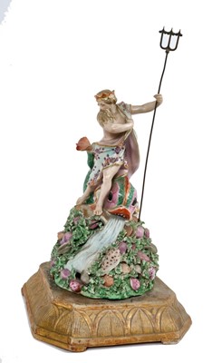 Lot 1646 - Early 19th century Derby figure of Neptune