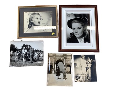 Lot 1465 - Sally Gray, Lady Oranmore and Browne (1915-2006) signed photographs (Bab's was her sister)