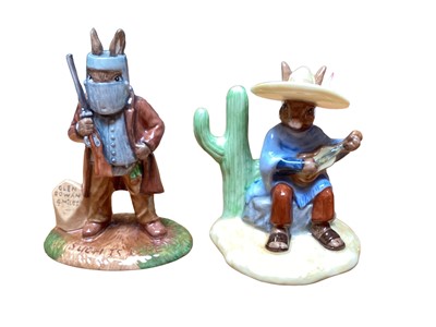 Lot 1284 - Two Royal Doulton limited edition Bunnykins figures - Ned Kelly DB406 and Mexican DBDB316, both boxed with certificates