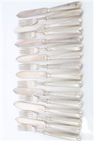 Lot 282 - Eight pairs contemporary Silverer fish eaters...