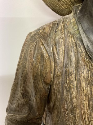 Lot 293 - Goldscheider pottery figure of a man in a straw hat (Ex Lyon & Turnbull Keith Skeel Lowden Hall Sale)
